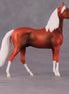 Cardinal OOAK Shaded Red Deco Morgan Chip by Jamie Adamson HS24