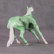 Holly OOAK Shaded Green Deco Cutter Chip by Jamie Adamson HS24