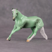 Holly OOAK Shaded Green Deco Cutter Chip by Jamie Adamson HS24