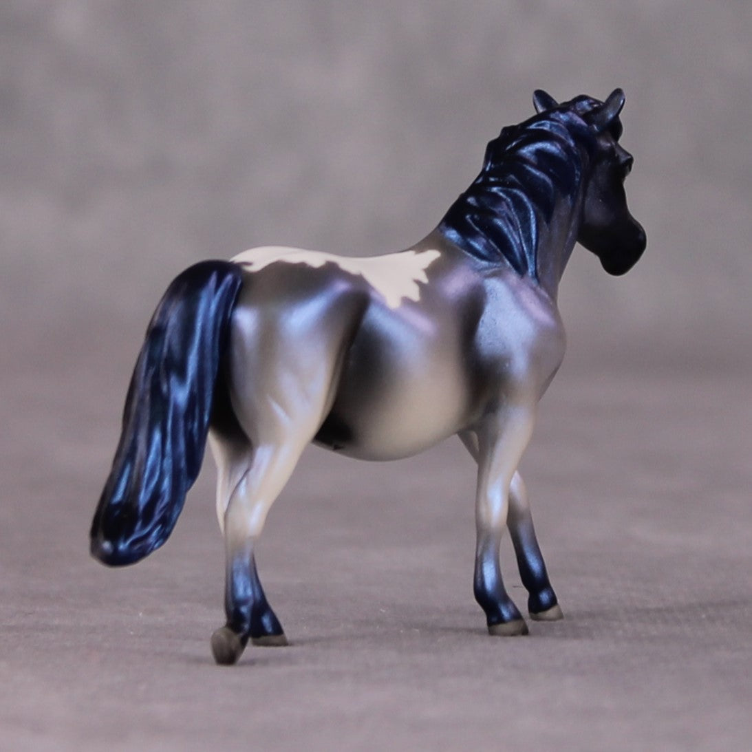 Dese OOAK Shaded Blue Appaloosa Deco Pony Chip by Jamie Adamson HS24