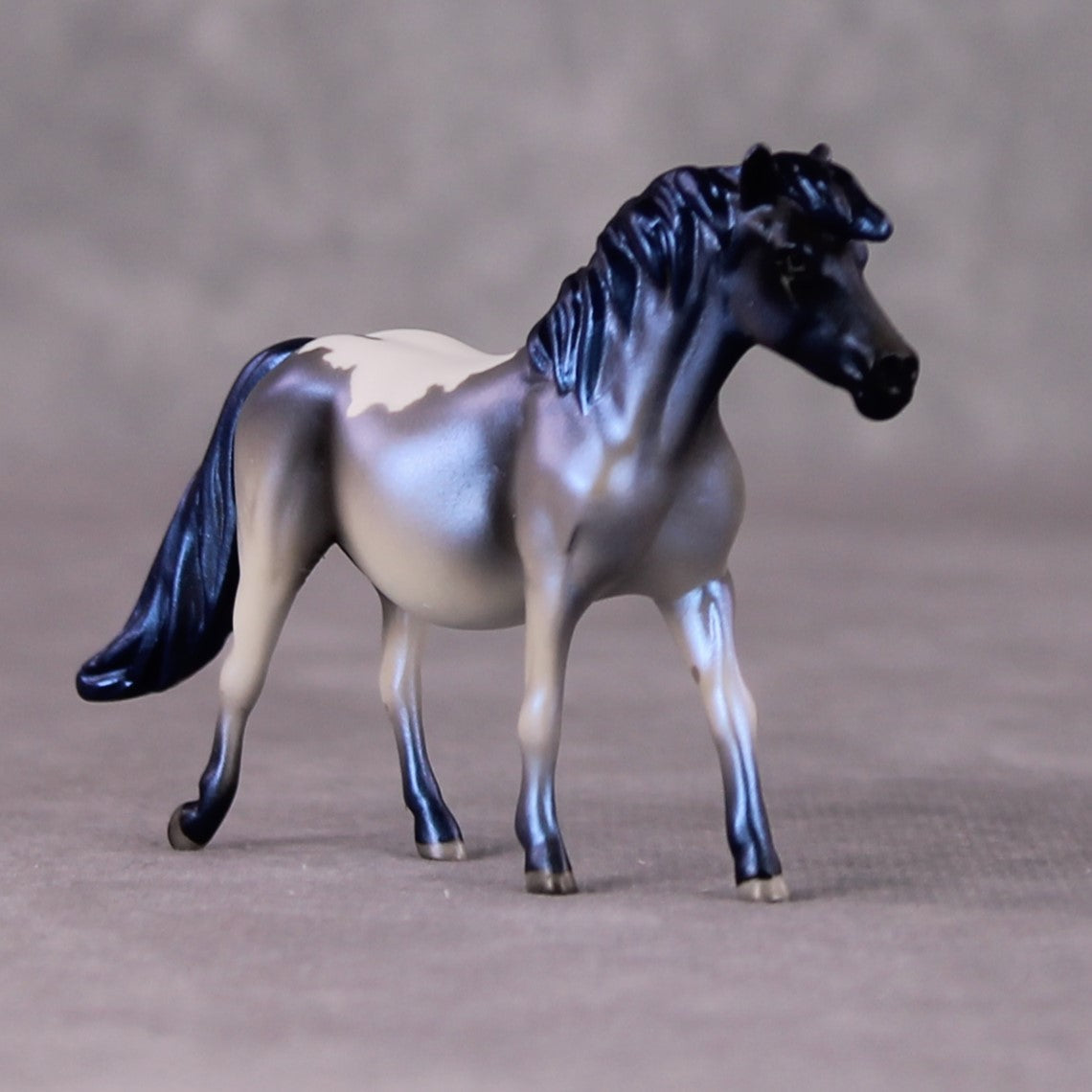 Dese OOAK Shaded Blue Appaloosa Deco Pony Chip by Jamie Adamson HS24