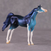 Blue Flame OOAK Blue Pinto Deco Arabian Chip by Jamie Adamson HS24