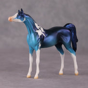 Blue Flame OOAK Blue Pinto Deco Arabian Chip by Jamie Adamson HS24
