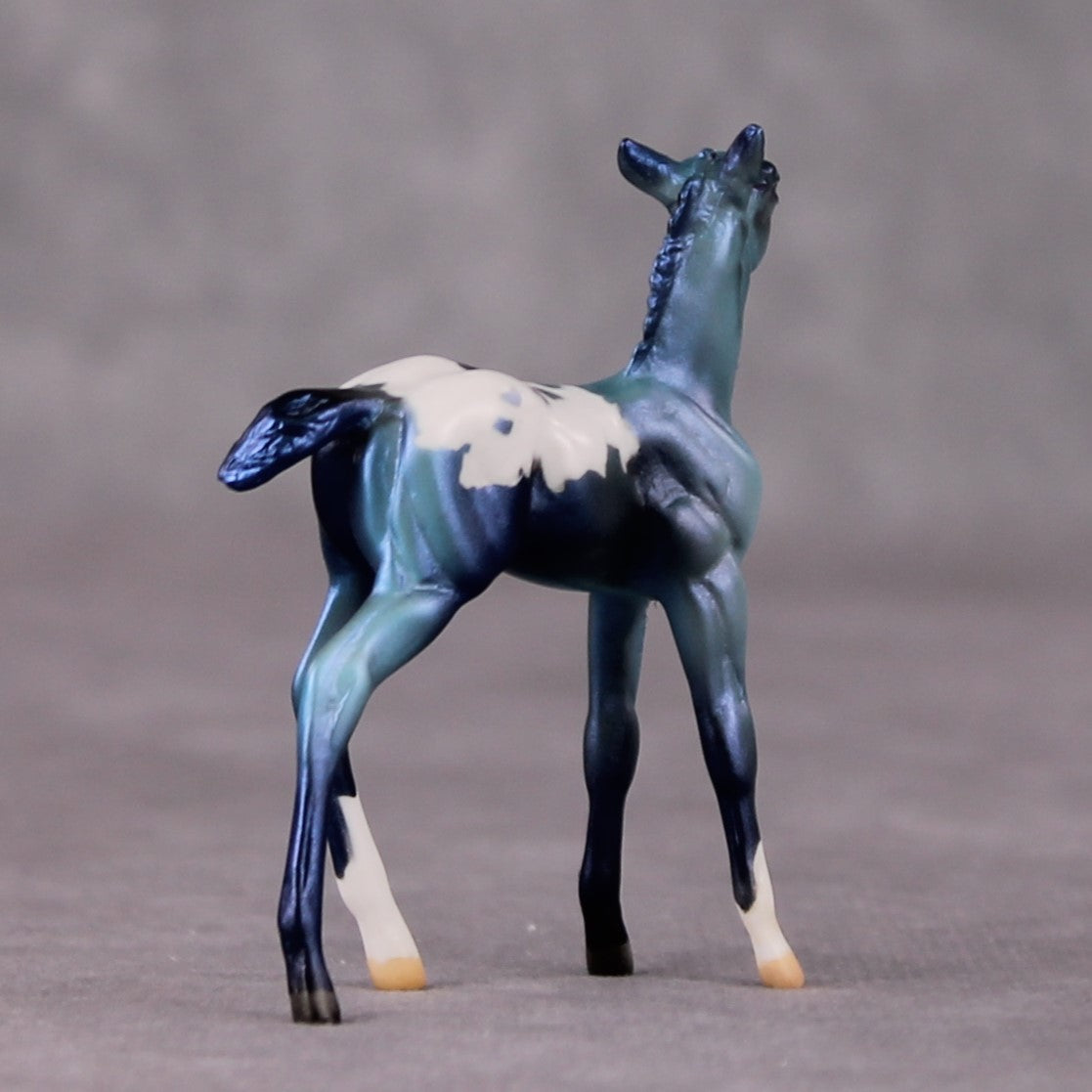 Turk OOAK Turquoise Appaloosa Deco Foal Chip by Jamie Adamson HS24
