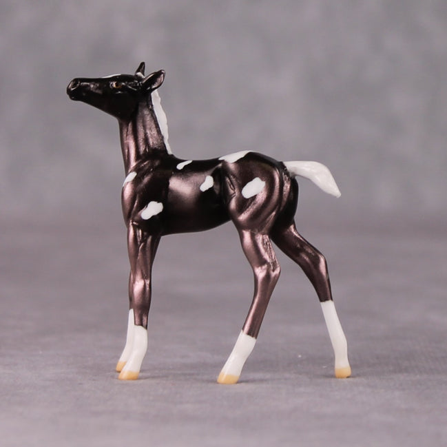 Tot OOAK Metallic Deco Foal Chip by Jamie Adamson HS24