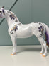 Aureate OOAK Deco Purple Gold Floral Morgan By Dawn Quick EQ24