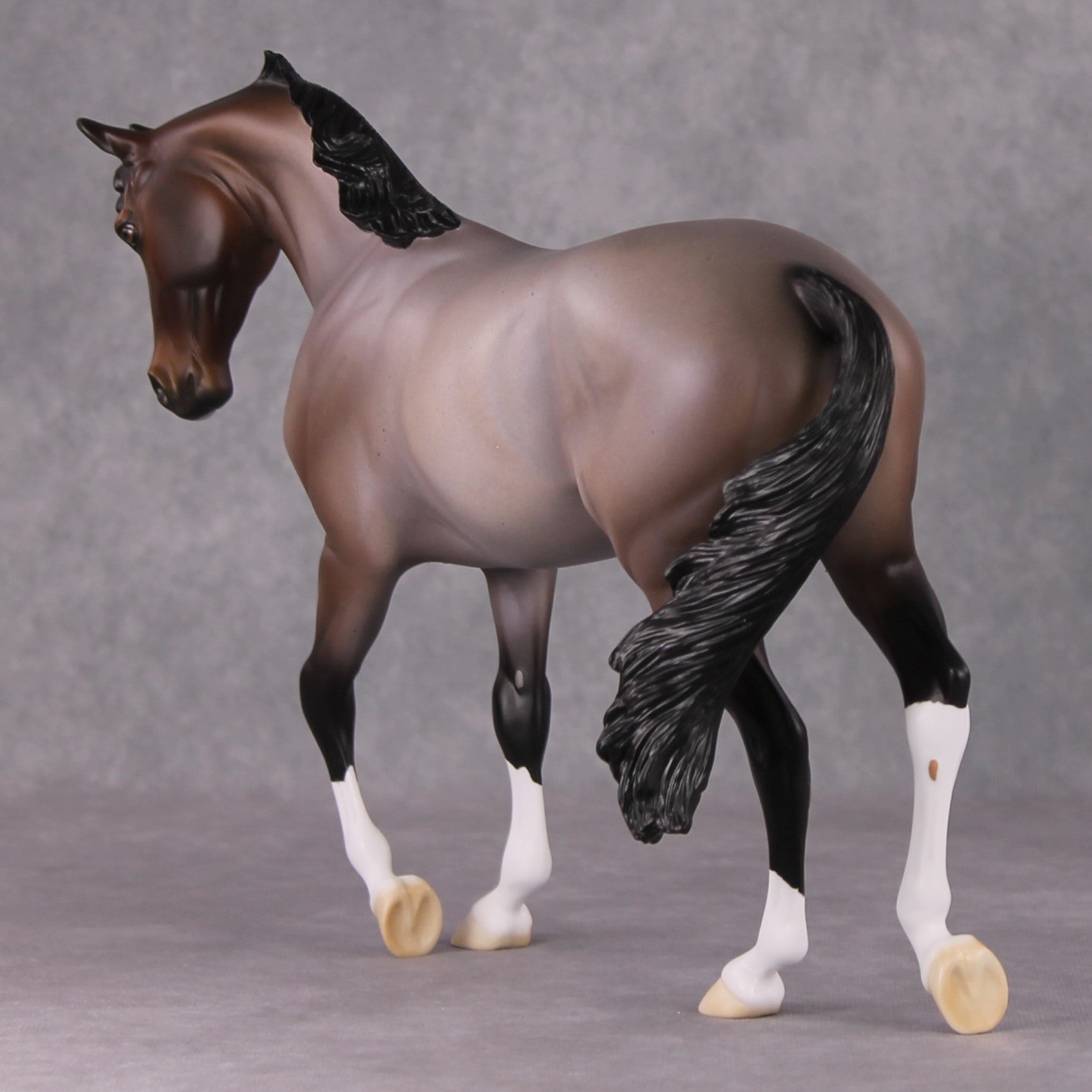 Just One Thing OOAK Bay Roan Thoroughbred By Ellen Robbins HS24