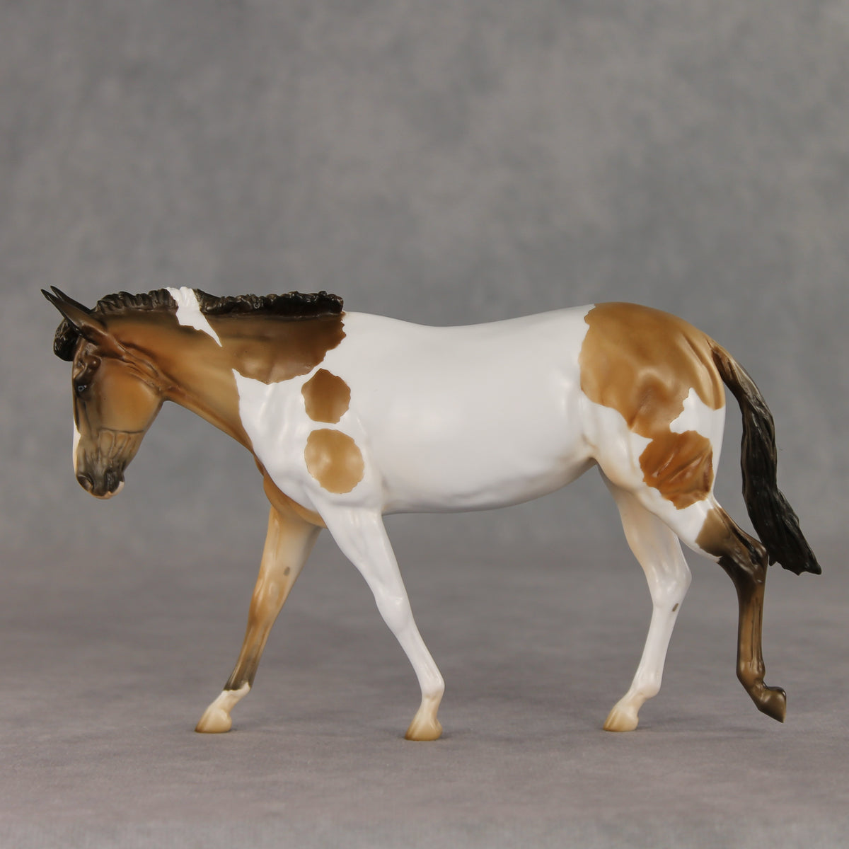 Pot Pie OOAK FCM Pebble Mule by Stephanie Blaylock & The Stone Horses Team GS26