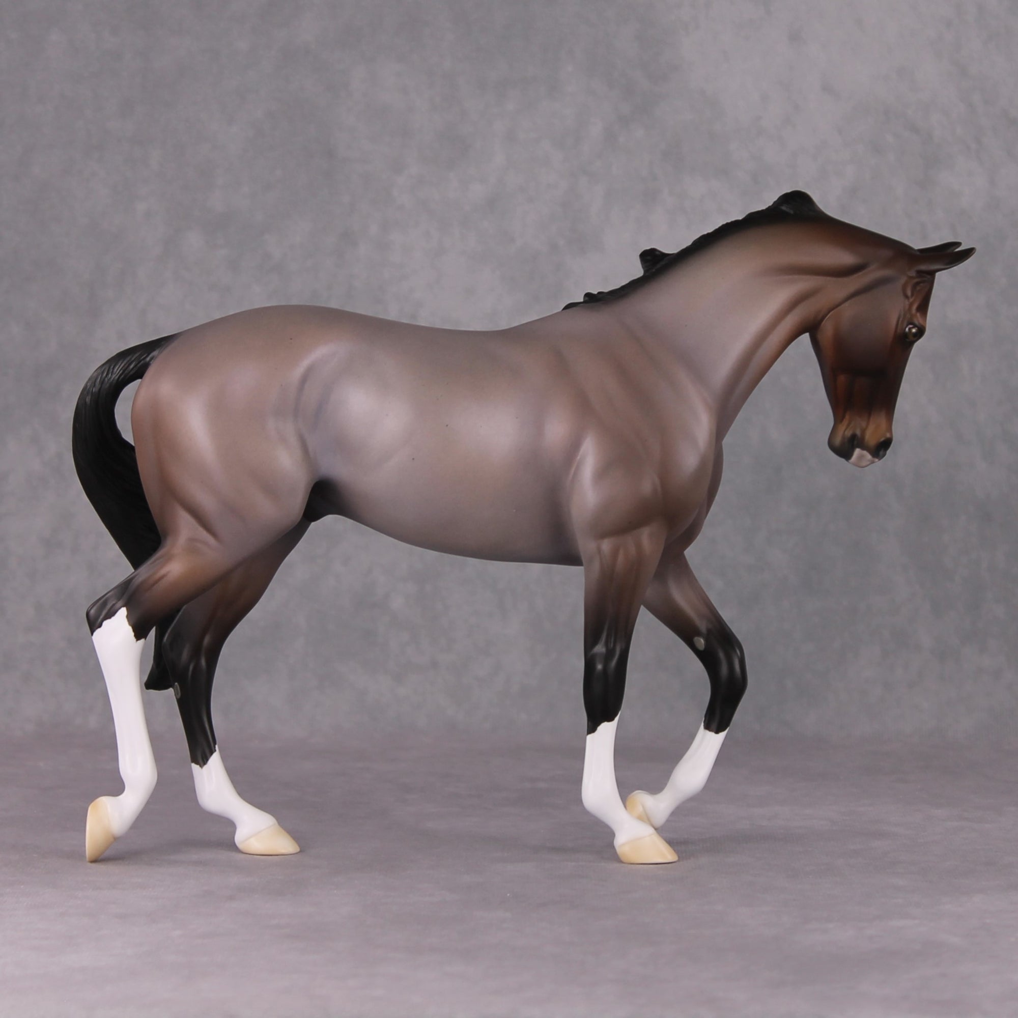 Just One Thing OOAK Bay Roan Thoroughbred By Ellen Robbins HS24