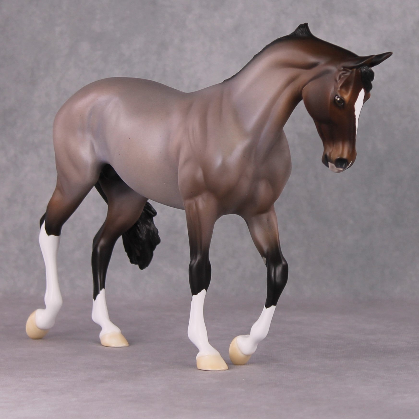 Just One Thing OOAK Bay Roan Thoroughbred By Ellen Robbins HS24