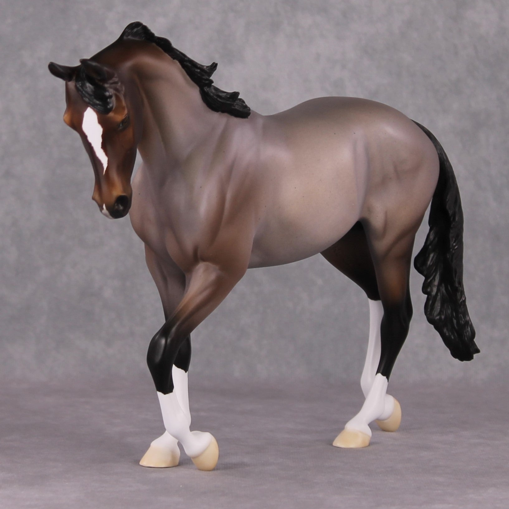 Just One Thing OOAK Bay Roan Thoroughbred By Ellen Robbins HS24