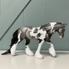 Pochade OOAK Dappled Grey Tobiano Irish Cob By Dawn Quick EQ24