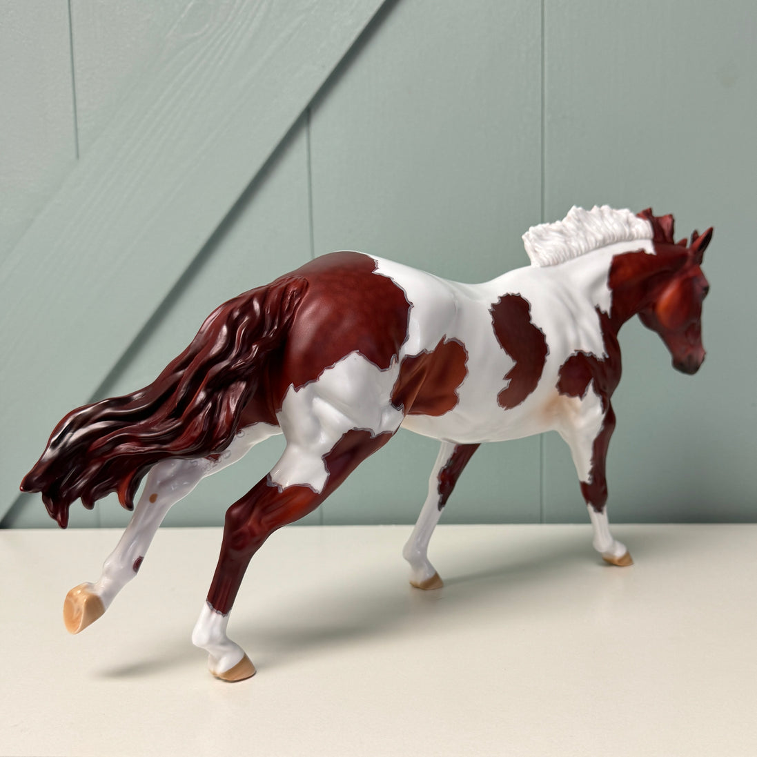 Accelerated Perspective OOAK Dappled Chestnut Tobiano Remington By Dawn Quick EQ24