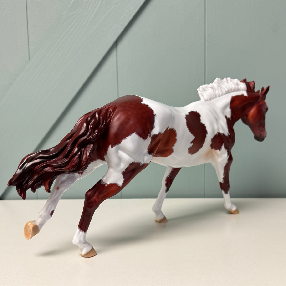 Accelerated Perspective OOAK Dappled Chestnut Tobiano Remington By Dawn Quick EQ24