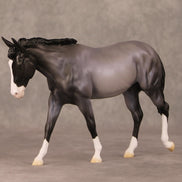Not a Lot OOAK Blue Roan Pebble Mule By Ellen Robbins HS24