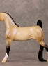 Snow Shimmer OOAK Dappled Buckskin With Blue Interfernce Pebble Saddlebred By Ellen Robbins HS24