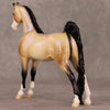 Snow Shimmer OOAK Dappled Buckskin With Blue Interfernce Pebble Saddlebred By Ellen Robbins HS24