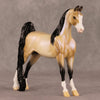 Snow Shimmer OOAK Dappled Buckskin With Blue Interfernce Pebble Saddlebred By Ellen Robbins HS24