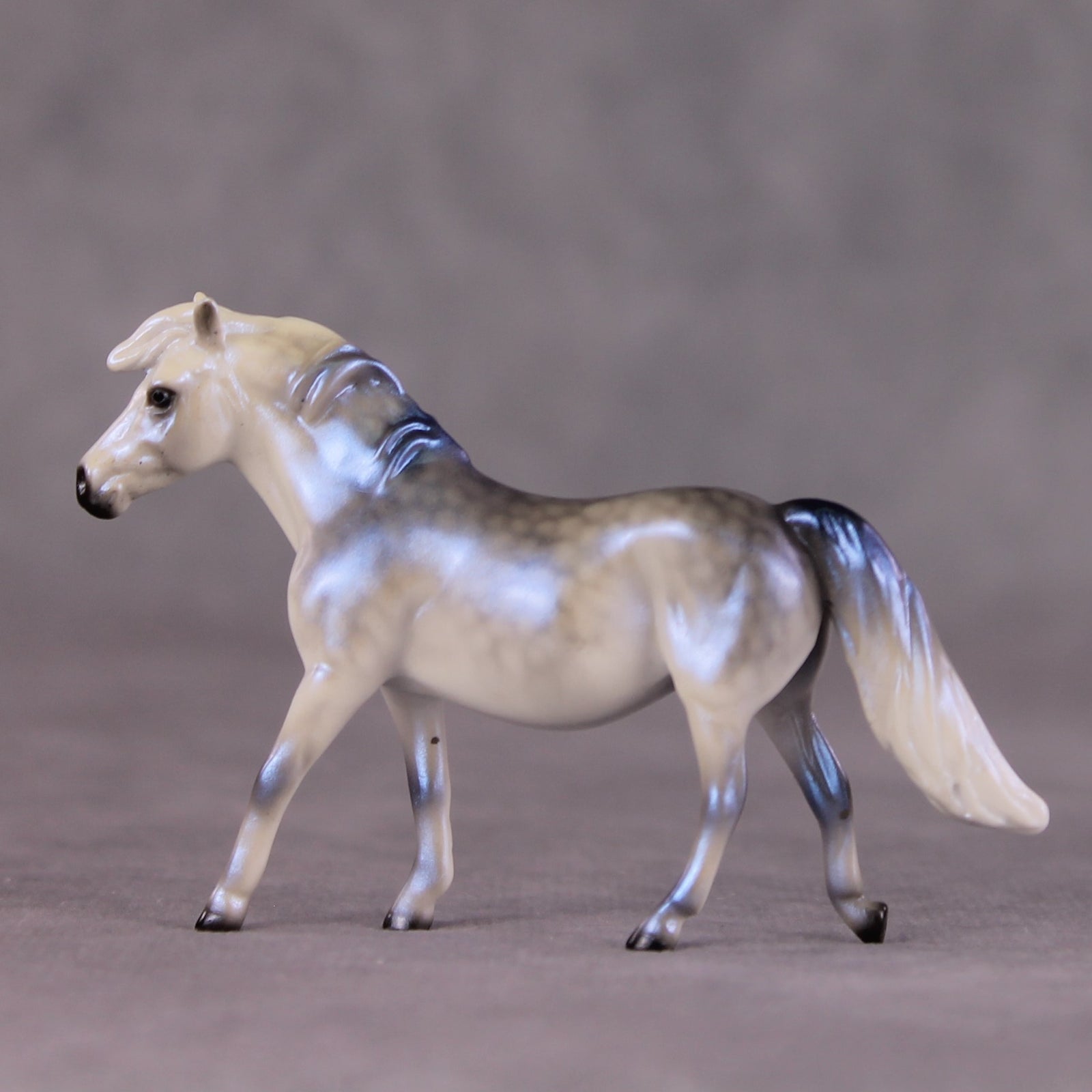 "Between The Drops" OOAK Glossy Pony Chip by Ellen Robbins SHCF25