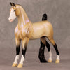 Snow Shimmer OOAK Dappled Buckskin With Blue Interfernce Pebble Saddlebred By Ellen Robbins HS24