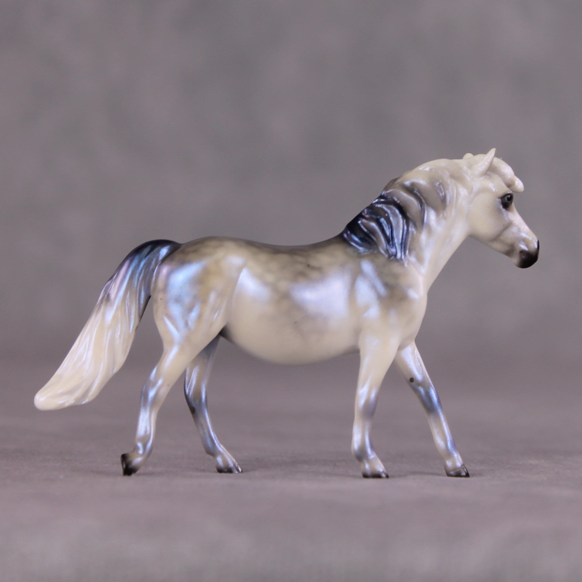 &quot;Between The Drops&quot; OOAK Glossy Pony Chip by Ellen Robbins SHCF25