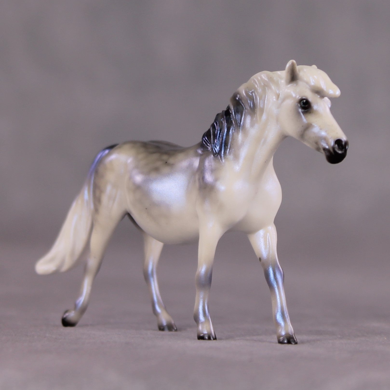 &quot;Between The Drops&quot; OOAK Glossy Pony Chip by Ellen Robbins SHCF25