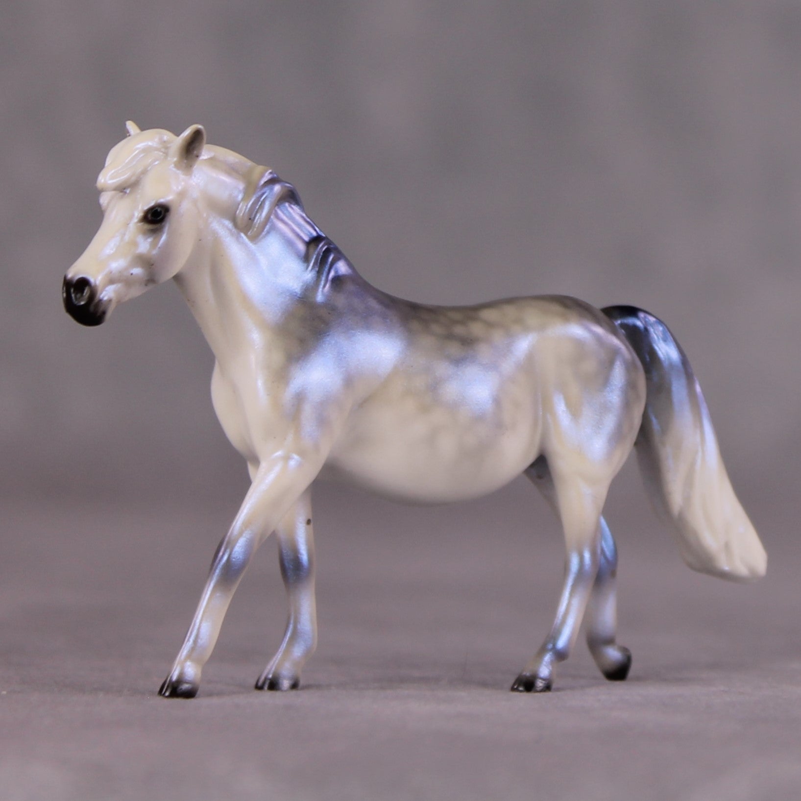&quot;Between The Drops&quot; OOAK Glossy Pony Chip by Ellen Robbins SHCF25