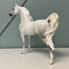 Bianco nel blu LE-30 Run Dappled Grey with Gold Accented Mane Custom Arabian By Carrie Keller  EQ24 Based on AotH Entry Digital Art From Zoja Makovec