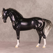 Northwind OOAK Holochromatic Dapple Silver Andalusian By Ellen Robbins HS24