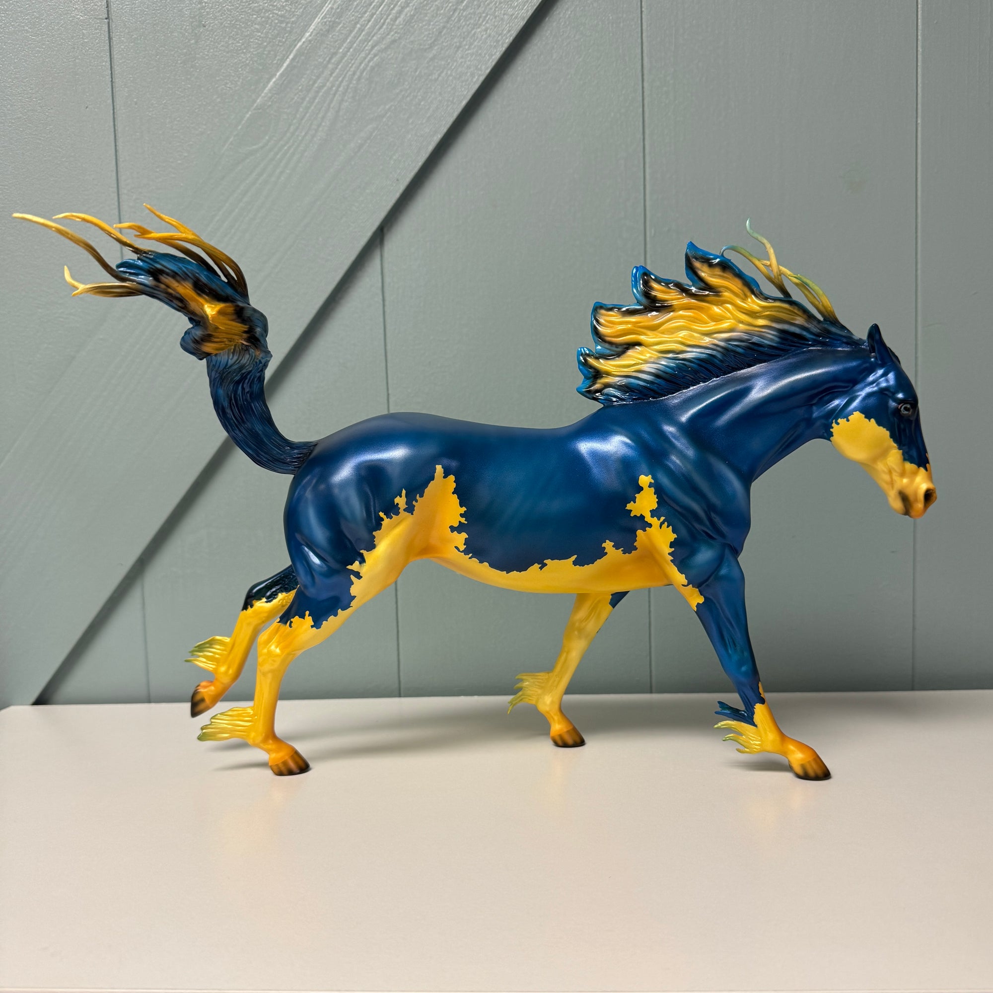 Demoiselle Extreme SAMPLE Blue Yellow Deco Remington By Ellen Robbins EQ24 From the AotH Flat Art Traditional Entry By Leah Smith SS1024