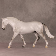 Blessing In A Blizzard OOAK Dapple Grey with Blue Interference Custom Irish Draught By Ellen Robbins HS24