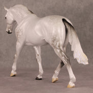 Blessing In A Blizzard OOAK Dapple Grey with Blue Interference Custom Irish Draught By Ellen Robbins HS24