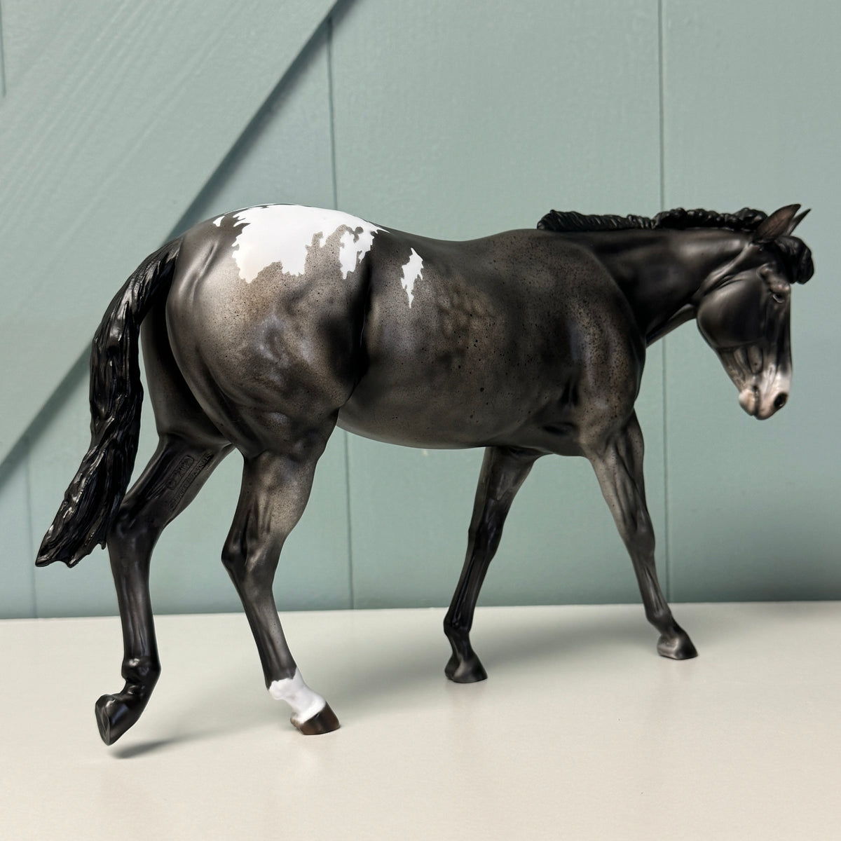 Barbara Ross SAMPLE Appaloosa Mule with Straw Hat By Julie Keim EQ24 Based on AotH Entry Digital Art From Hannah Goby SS1024