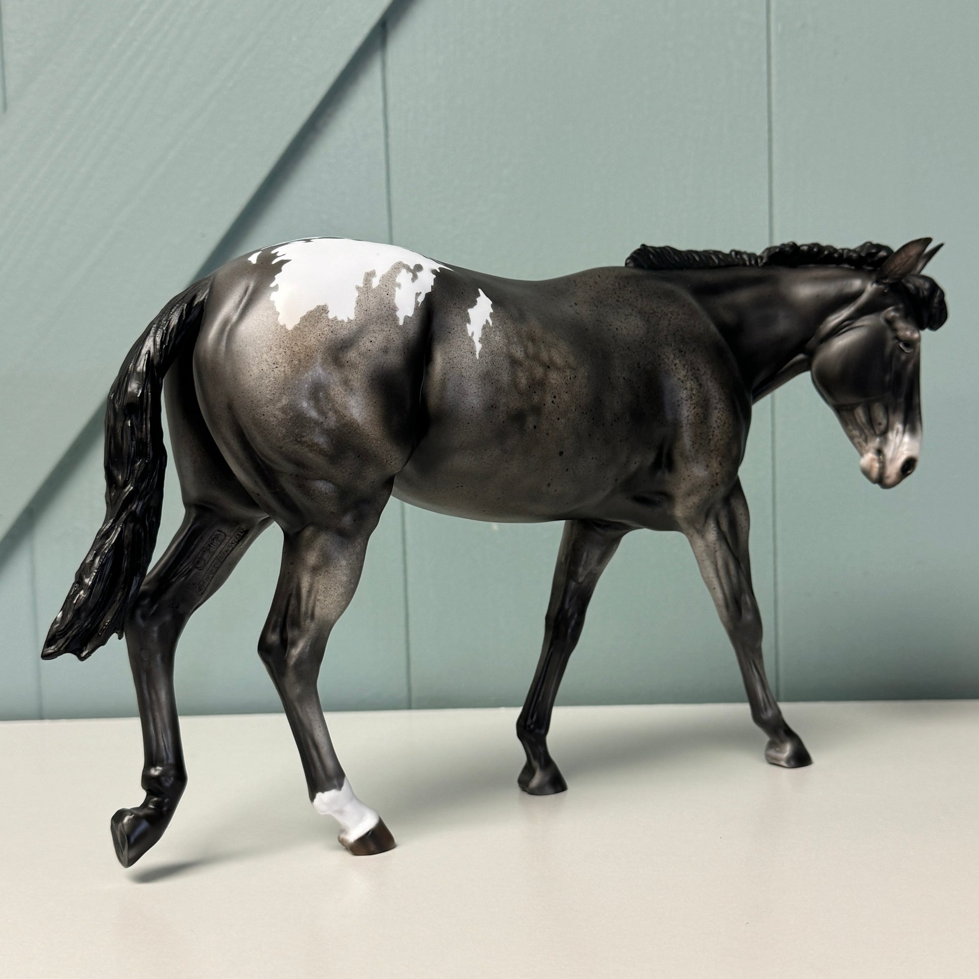 Barbara Ross SAMPLE Appaloosa Mule with Straw Hat By Julie Keim EQ24 Based on AotH Entry Digital Art From Hannah Goby SS1024