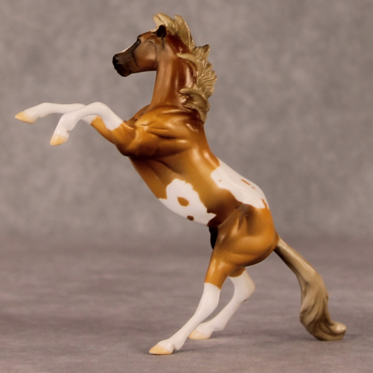 William OOAK Chestnut Pinto Rearing Chip By Jamie Adamson HS24