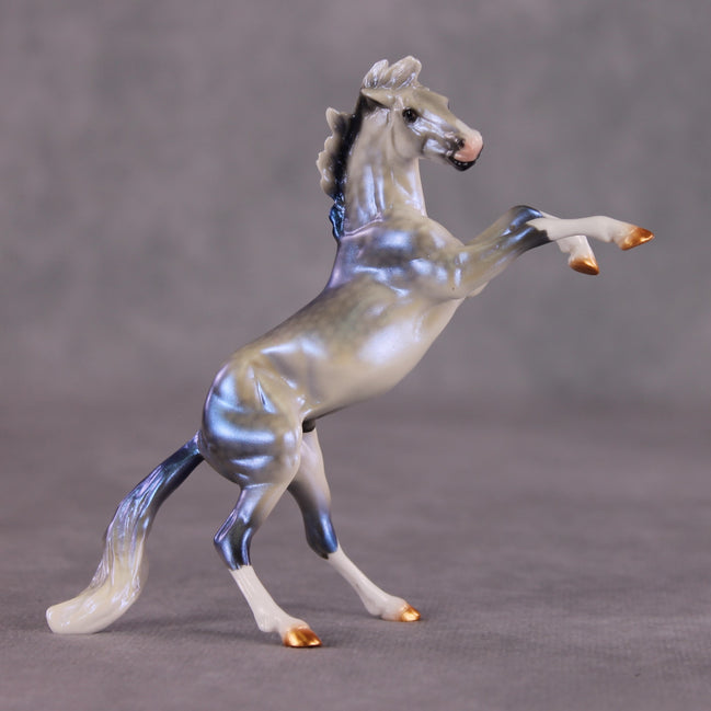 "Thunder Rolls"  OOAK Rearing Chip by Ellen Robbins SHCF25