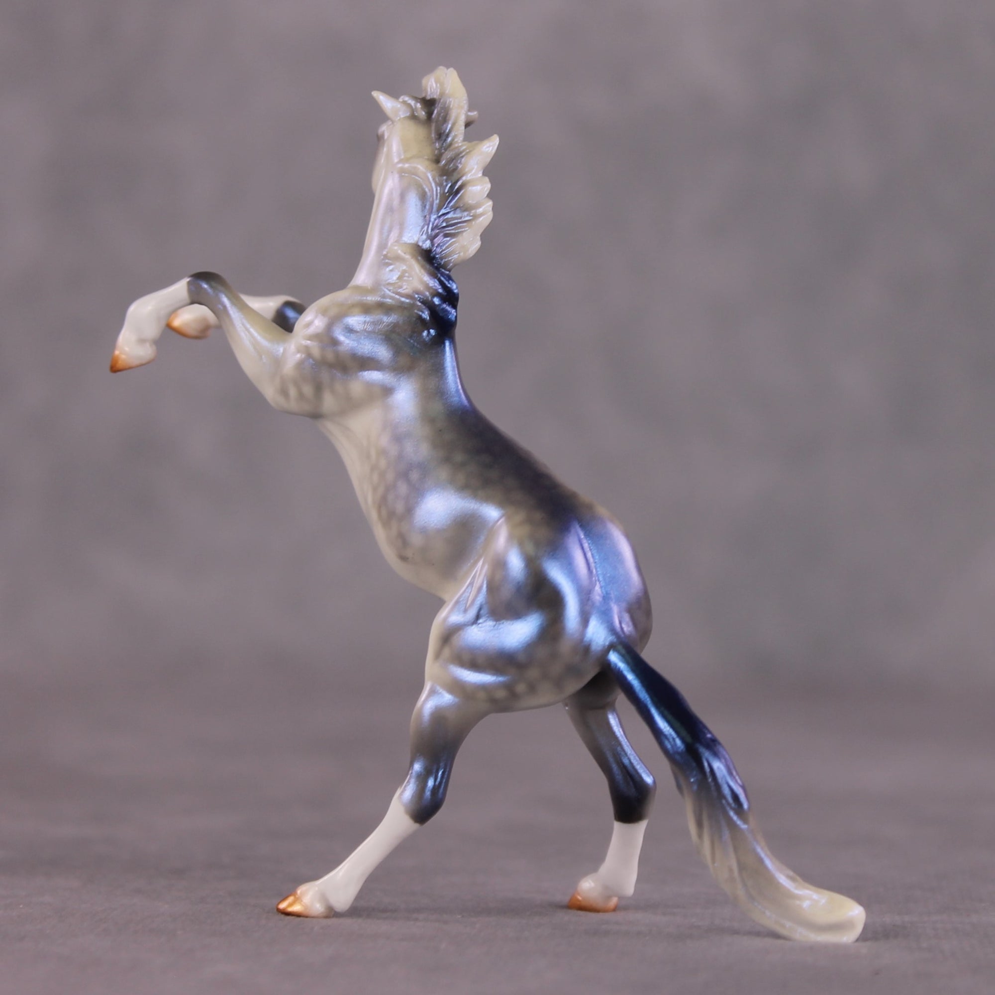 "Thunder Rolls"  OOAK Rearing Chip by Ellen Robbins SHCF25