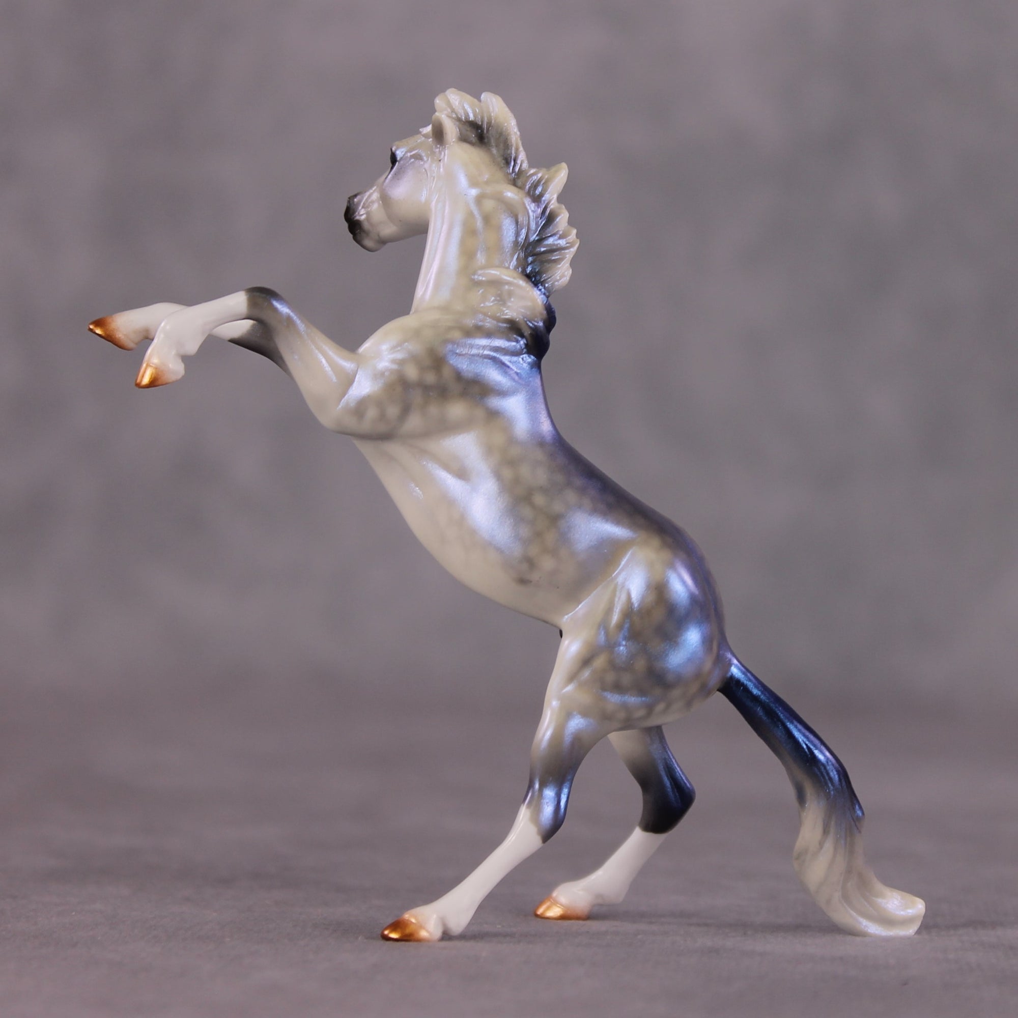 "Thunder Rolls"  OOAK Rearing Chip by Ellen Robbins SHCF25