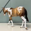 Epiphany OOAK Dappled Buckskin Tobiano Mule By Dawn Quick EQ24