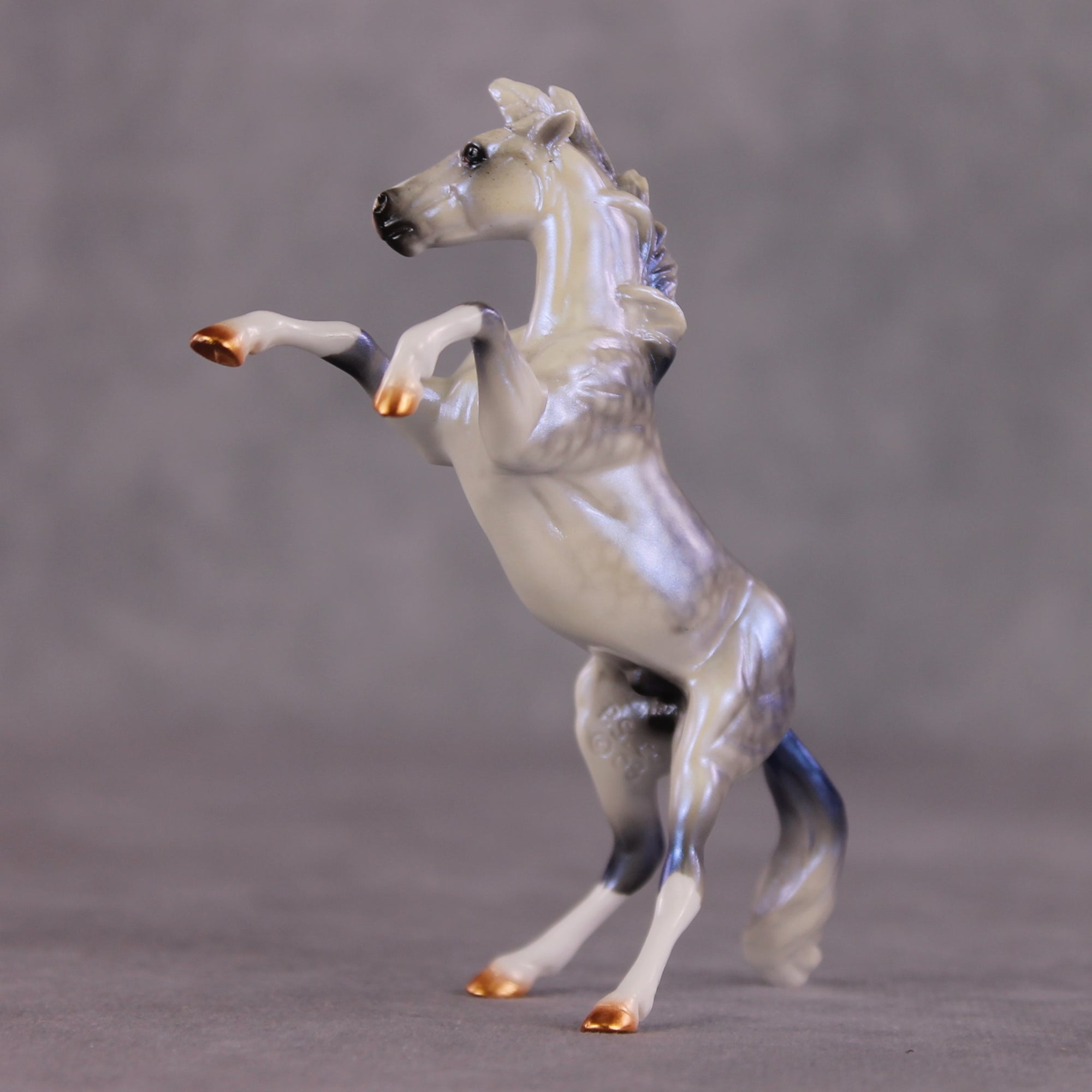 "Thunder Rolls"  OOAK Rearing Chip by Ellen Robbins SHCF25