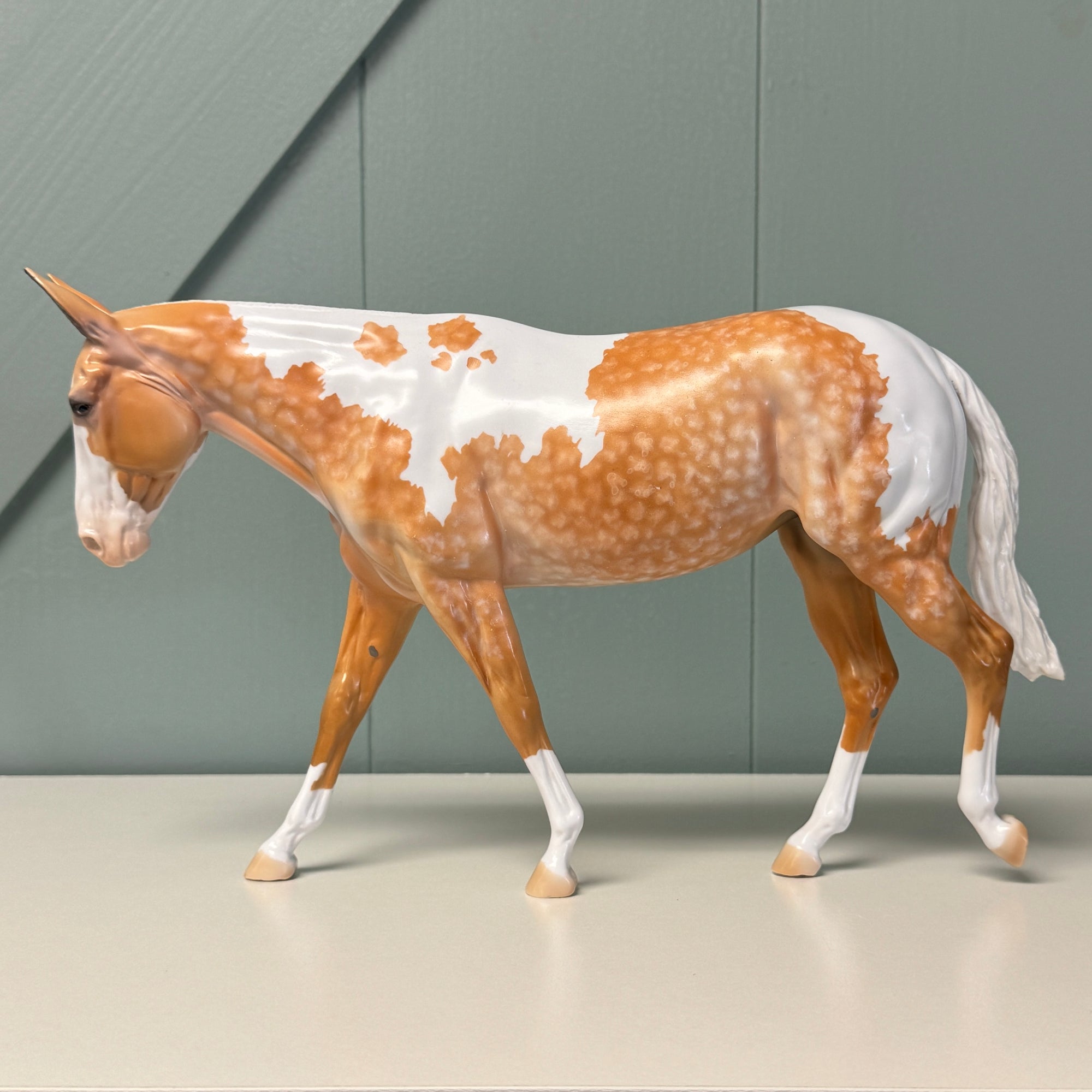 If You're Lucky OOAK Dappled Palomino Tobiano Mule By Dawn Quick EQ24