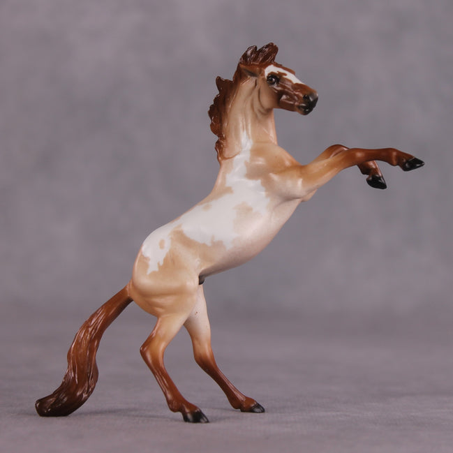 "Ocean of Fire" OOAK Rearing Chip by Ellen Robbins SHCF25