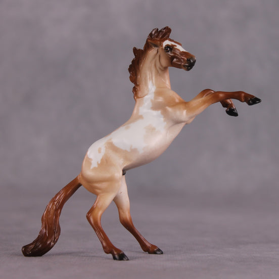 "Ocean of Fire" OOAK Rearing Chip by Ellen Robbins SHCF25