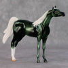 Apallo OOAK Metallic Green Deco Arabian Chip By Jamie Adamson HS24