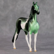 Taco OOAK Green Tobiano Deco Morgan Chip By Jamie Adamson HS24