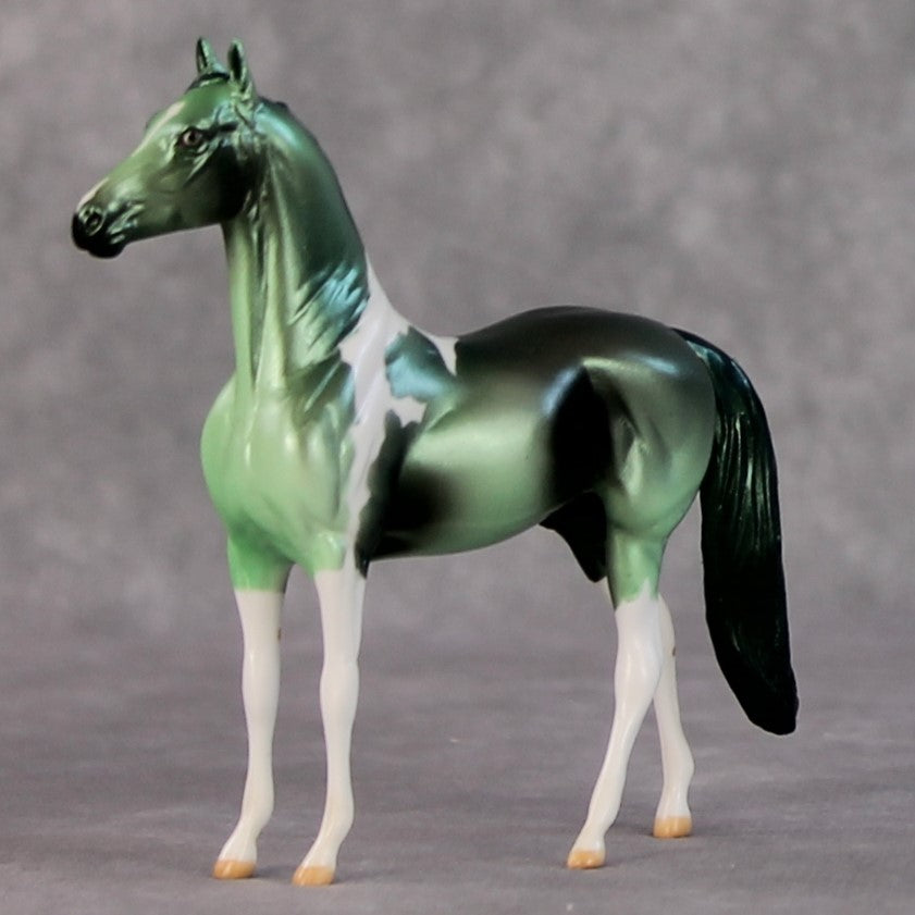 Taco OOAK Green Tobiano Deco Morgan Chip By Jamie Adamson HS24