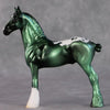 Bluey OOAK Metallic Green Appaloosa Drafter Chip By Jamie Adamson HS24