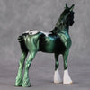 Bluey OOAK Metallic Green Appaloosa Drafter Chip By Jamie Adamson HS24