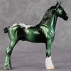 Bluey OOAK Metallic Green Appaloosa Drafter Chip By Jamie Adamson HS24