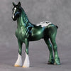 Bluey OOAK Metallic Green Appaloosa Drafter Chip By Jamie Adamson HS24